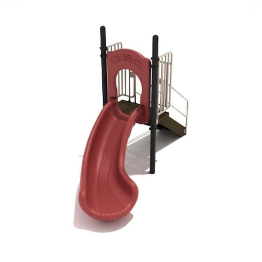 3' High - Single Left Turn Playground Slide - Free Standing Playground Slides - Playtopia, Inc.