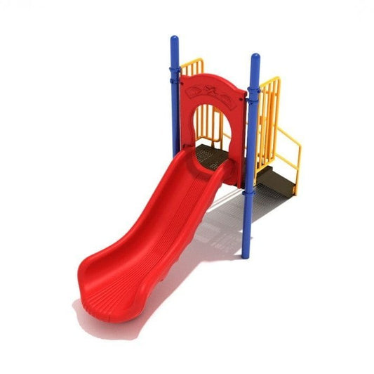 3' High - Single Straight Playground Slide - Free Standing Playground Slides - Playtopia, Inc.