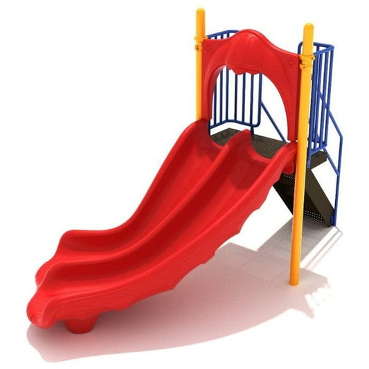 4' High - Double Right Turn Playground Slide - Free Standing Playground Slides - Playtopia, Inc.