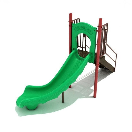 4' High - Single Right Turn Playground Slide - Free Standing Playground Slides - Playtopia, Inc.