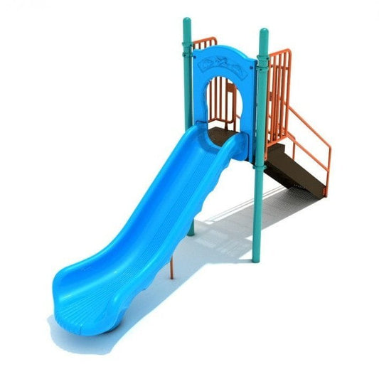 4' High - Single Straight Playground Slide - Free Standing Playground Slides - Playtopia, Inc.