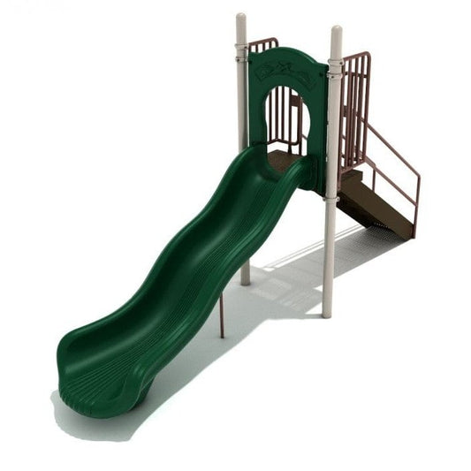 4' High - Single Wave Playground Slide - Free Standing Playground Slides - Playtopia, Inc.