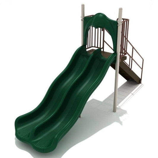 5' High - Double Wave Playground Slide - Free Standing Playground Slides - Playtopia, Inc.