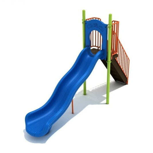 5' High - Single Wave Playground Slide - Free Standing Playground Slides - Playtopia, Inc.