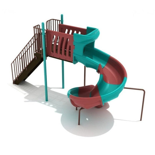 6' High - Sectional Spiral Playground Slide - Free Standing Playground Slides - Playtopia, Inc.