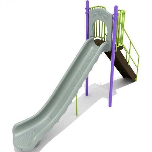 6' High - Single Straight Playground Slide - Free Standing Playground Slides - Playtopia, Inc.