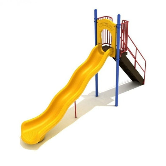 6' High - Single Wave Playground Slide - Free Standing Playground Slides - Playtopia, Inc.