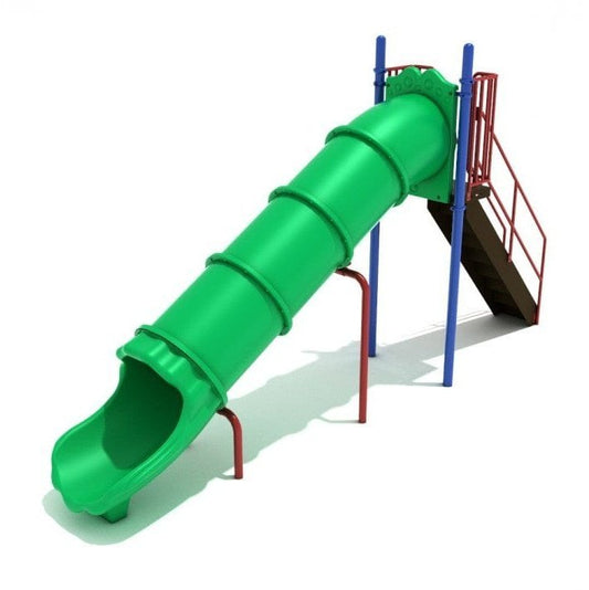 6' High - Straight Tube Playground Slide - Free Standing Playground Slides - Playtopia, Inc.