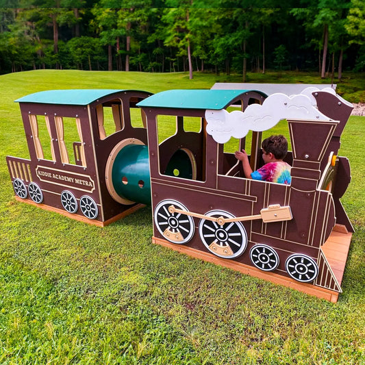 Toddler Steam Engine With Coach-Infant Playground