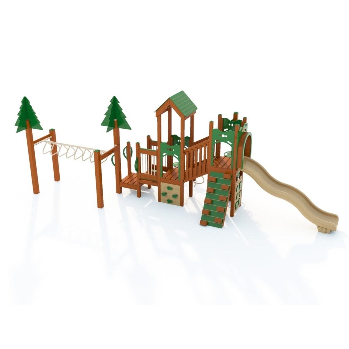 Acorn Alley Playset - Preschool Playgrounds - Playtopia, Inc.