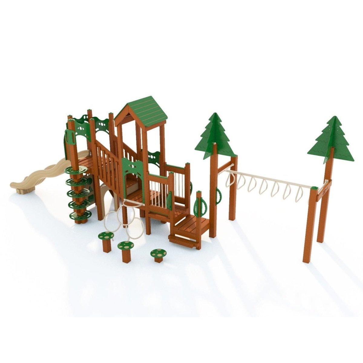 Acorn Alley Playset - Preschool Playgrounds - Playtopia, Inc.