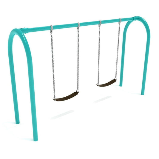 Arch Post Swing Set - 1 Bay - Swing Sets - Playtopia, Inc.