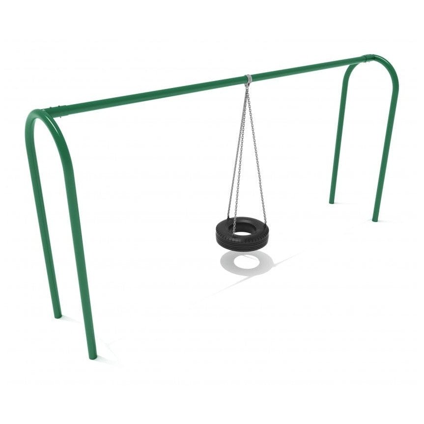Arch Post Tire Swing Set - Playtopia, Inc.