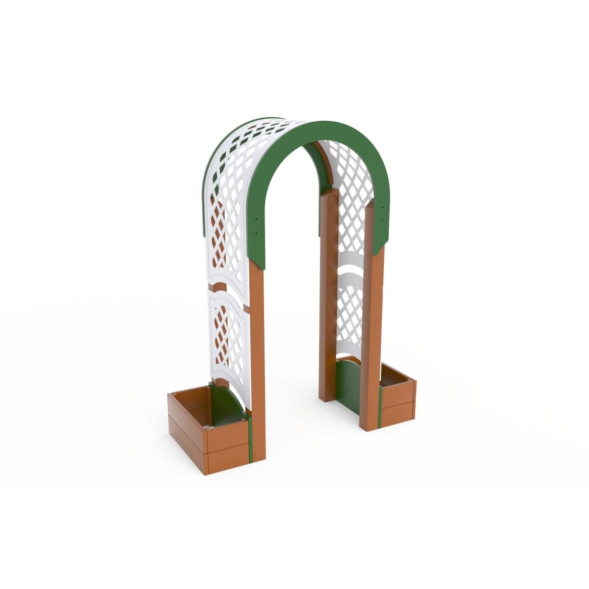 Arched Arbor with Planter Boxes - Sensory Gardens - Playtopia, Inc.