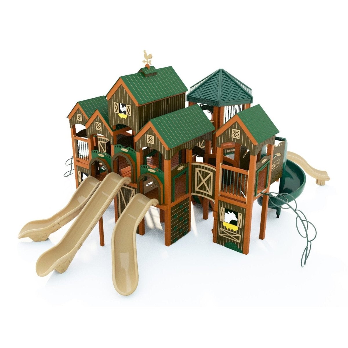 Barnyard Blast Playset - School-Age Playgrounds - Playtopia, Inc.