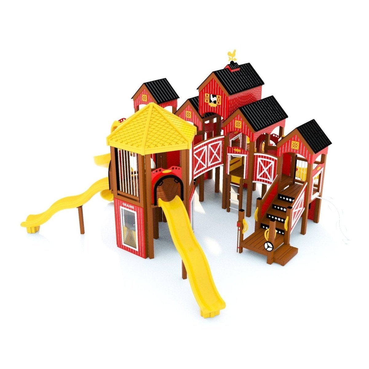 Barnyard Blast Playset - School-Age Playgrounds - Playtopia, Inc.