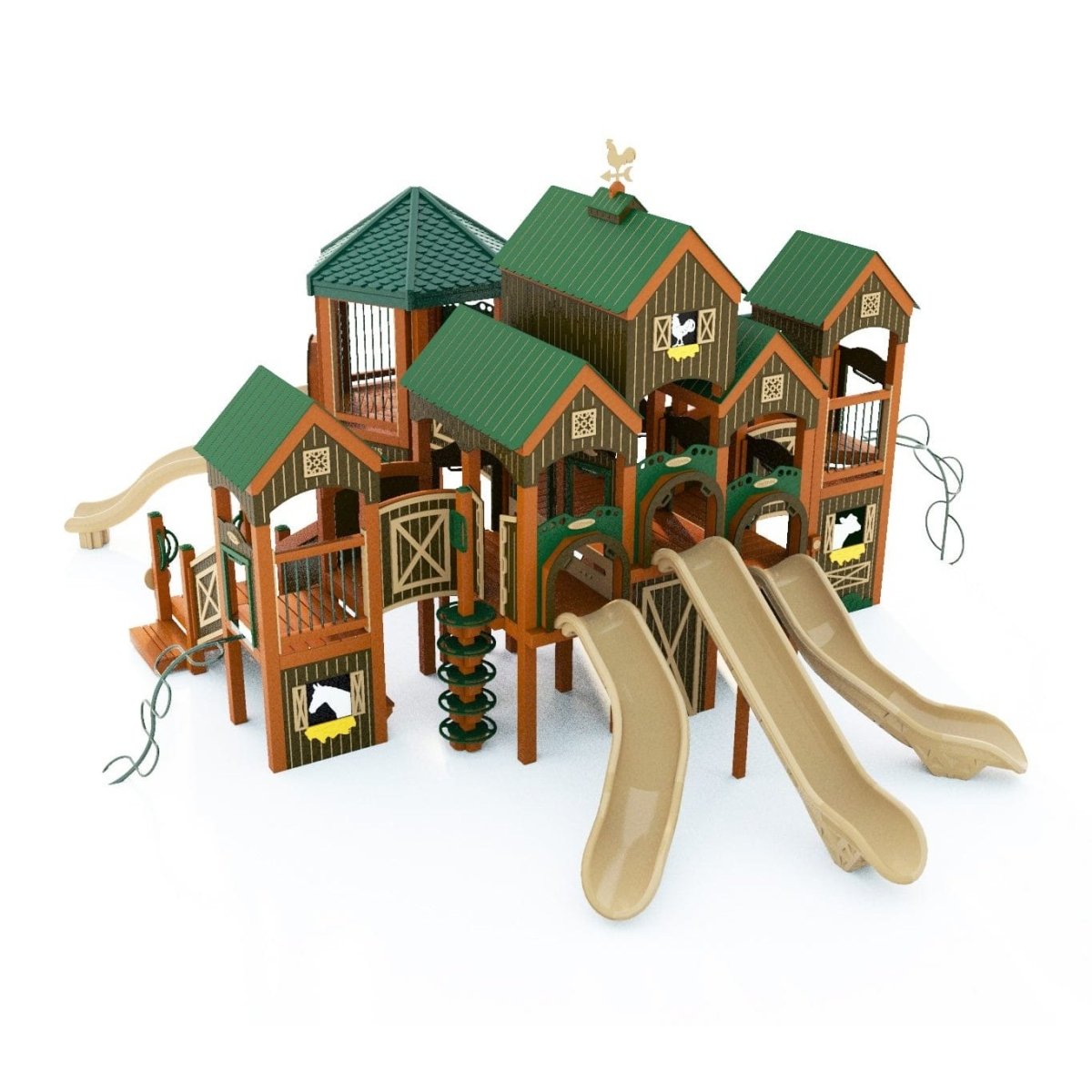 Barnyard Blast Playset - School-Age Playgrounds - Playtopia, Inc.