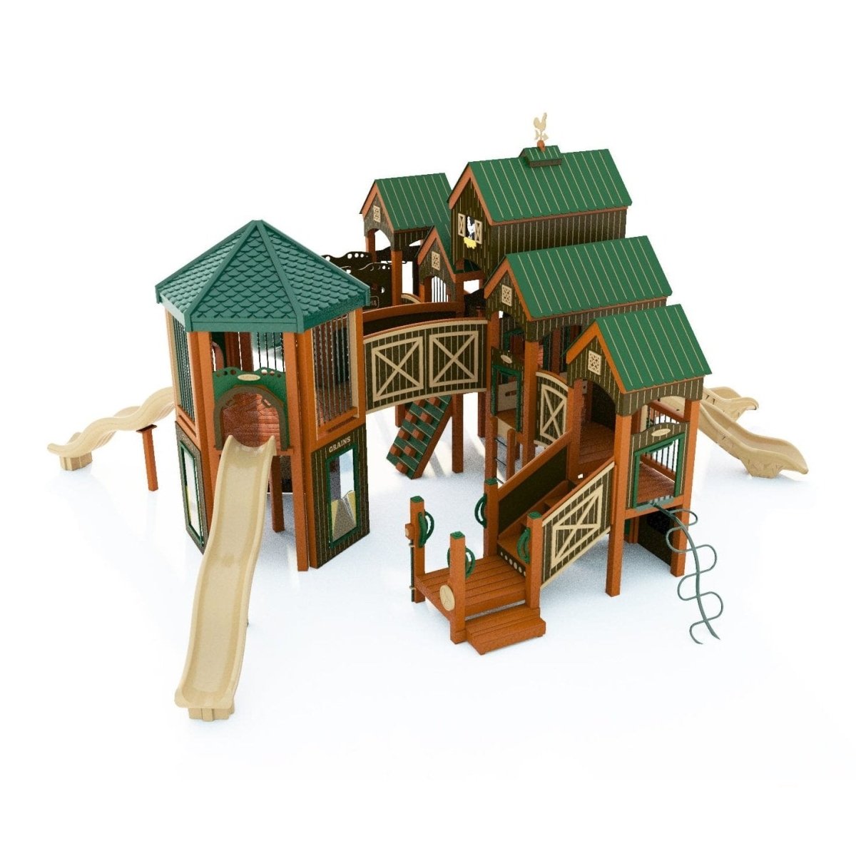 Barnyard Blast Playset - School-Age Playgrounds - Playtopia, Inc.