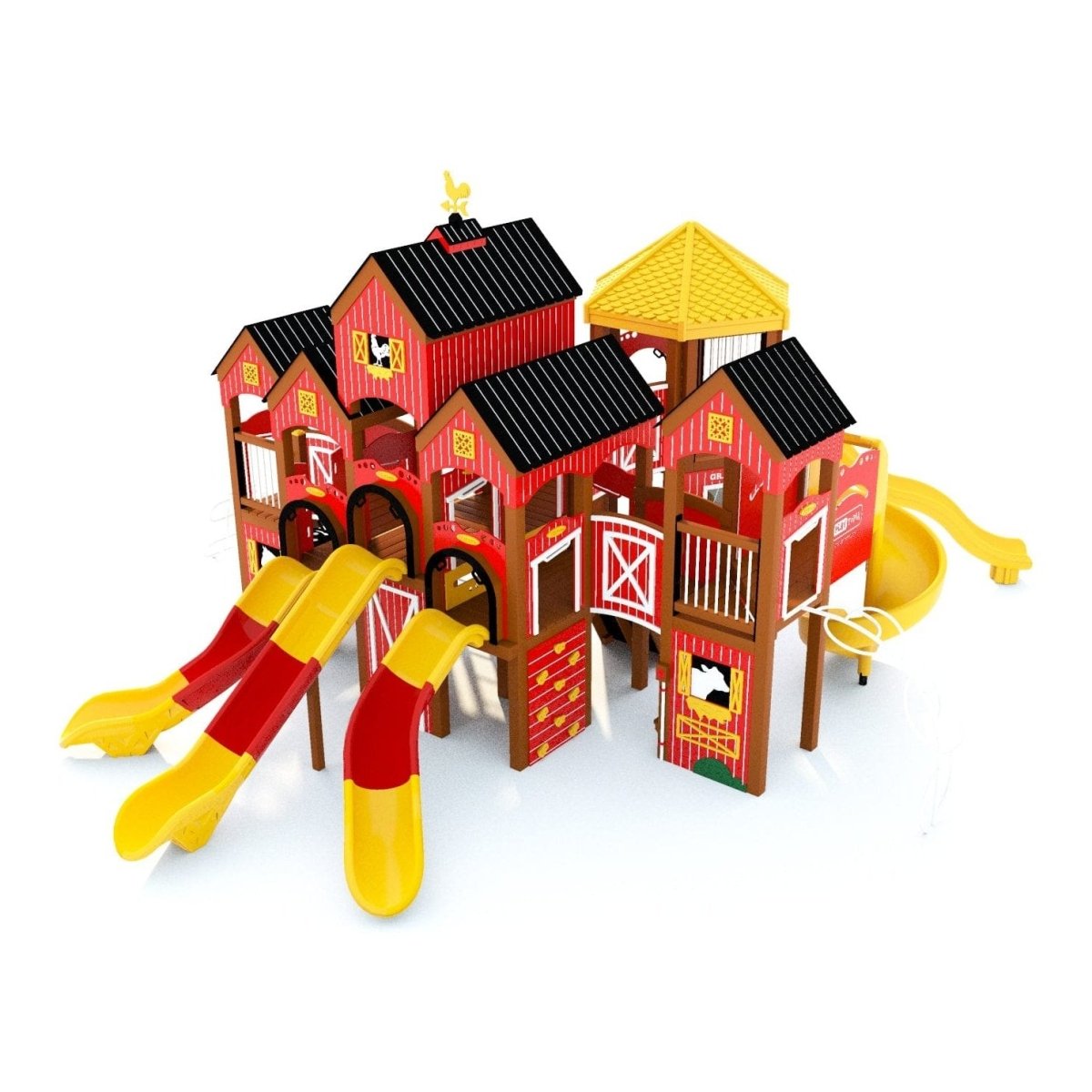 Barnyard Blast Playset - School-Age Playgrounds - Playtopia, Inc.
