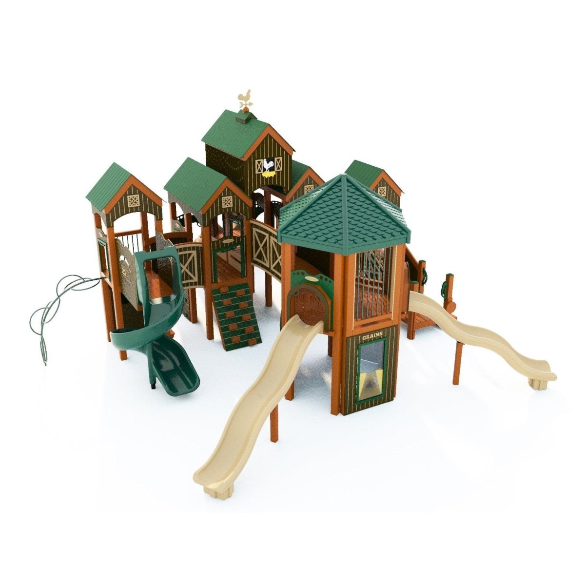 Barnyard Blast Playset - School-Age Playgrounds - Playtopia, Inc.