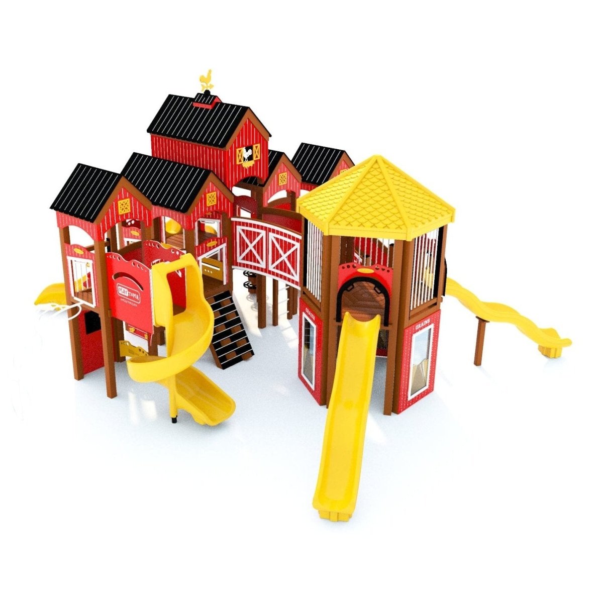 Barnyard Blast Playset - School-Age Playgrounds - Playtopia, Inc.