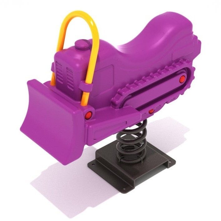 Benny Bulldozer Spring Animal - Spring Animals & Bouncers - Playtopia, Inc.