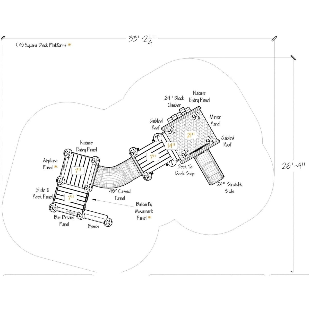 Boone Playset - Toddler Playgrounds - Playtopia, Inc.
