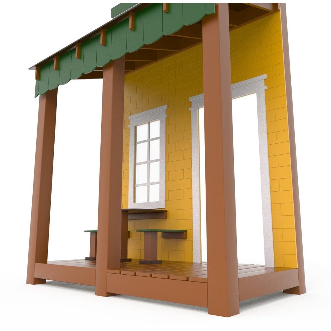 Cafe Facade - Outdoor Playhouse - Playtopia, Inc.