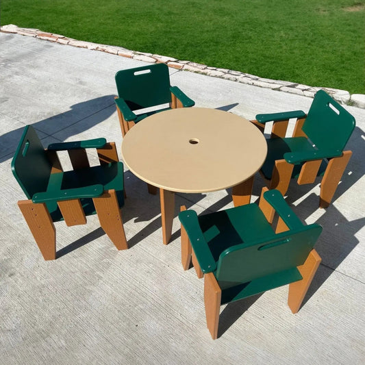 Cafe Table & 4 Chairs - Activity Table - Playtopia, Inc.