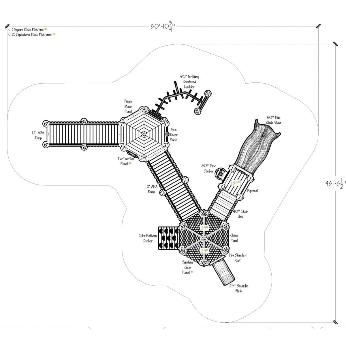 Cloud Nine Playset - Preschool Playgrounds - Playtopia, Inc.