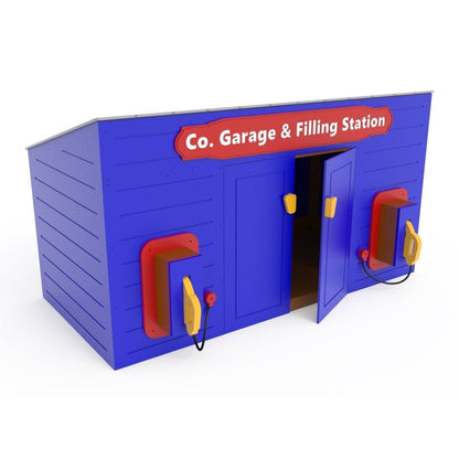 County Garage & Filling Station - Playground & Classroom Storage - Playtopia, Inc.