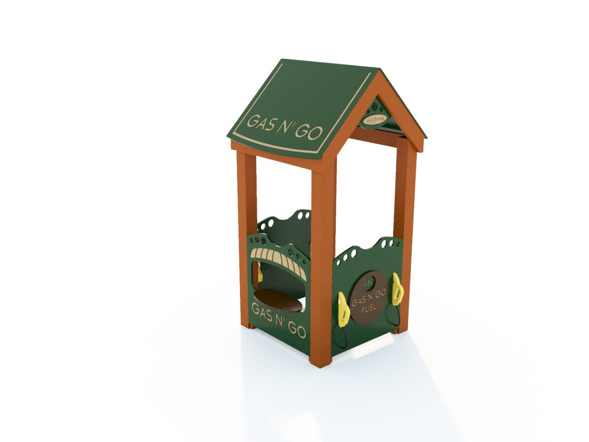 CozyTown Gas N' Go Marketplace - Outdoor Playhouse - Playtopia, Inc.