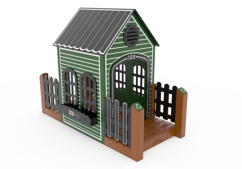 CozyTown Granny's House - Outdoor Playhouse - Playtopia, Inc.