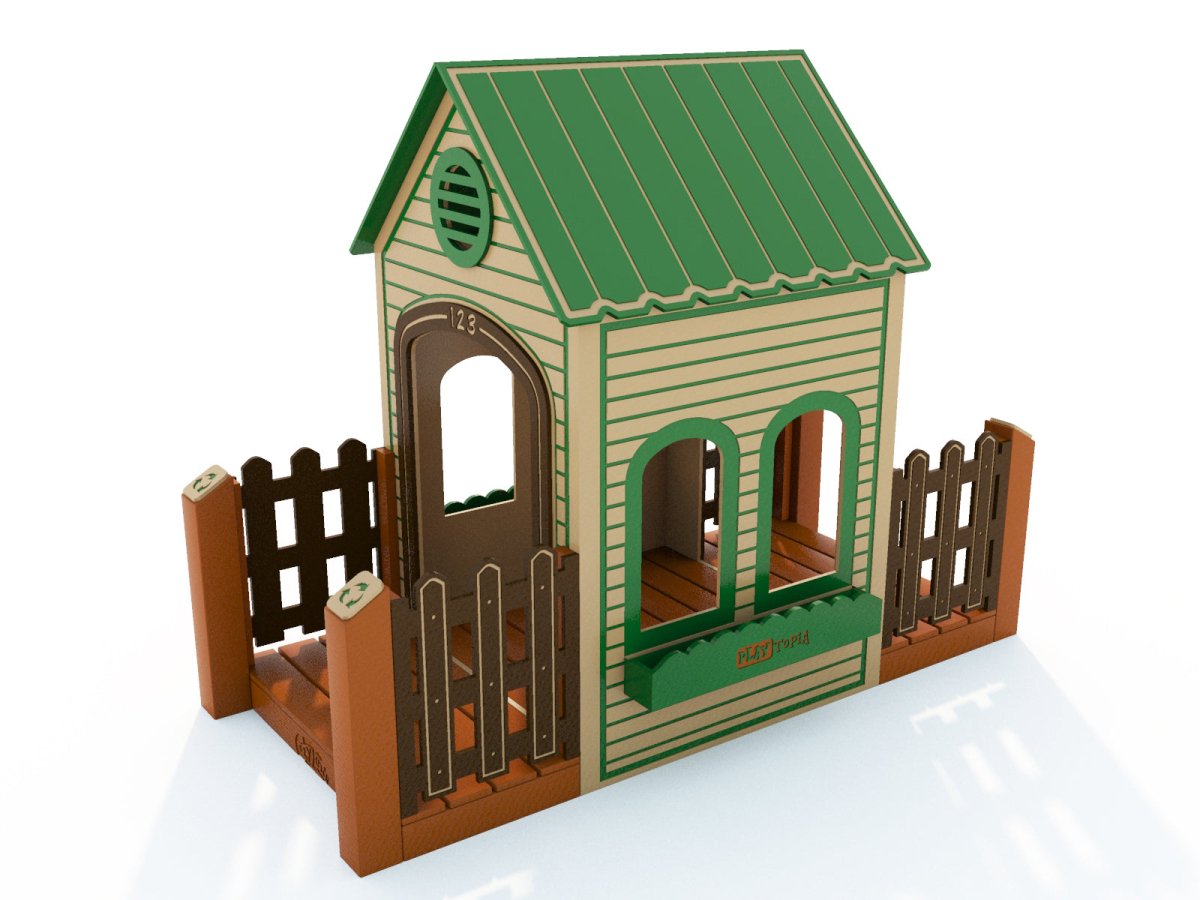 CozyTown Granny's House - Outdoor Playhouse - Playtopia, Inc.