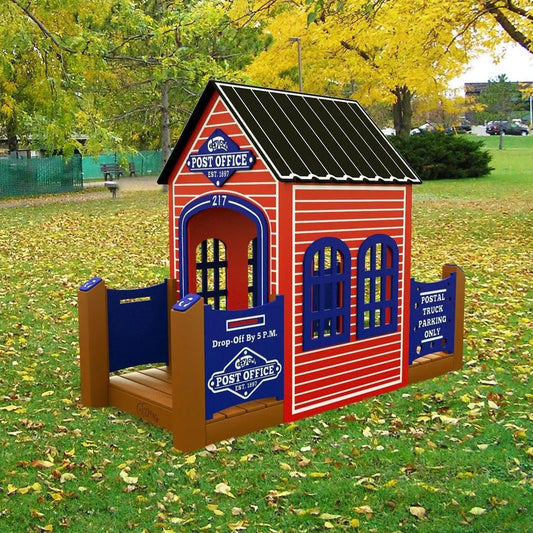 CozyTown Post Office - Outdoor Playhouse - Playtopia, Inc.