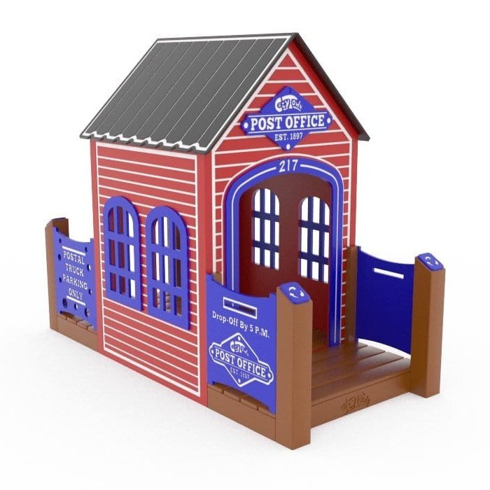 CozyTown Post Office - Outdoor Playhouse - Playtopia, Inc.