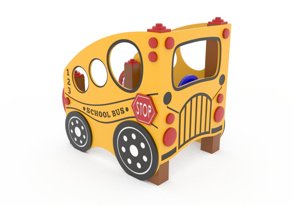 CozyTown School Bus - Ride - On Cars For Toddlers - Playtopia, Inc.