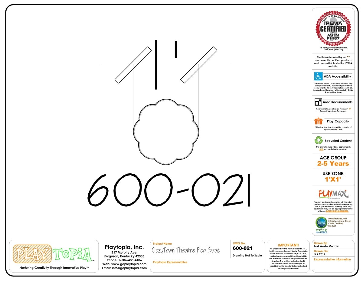 CozyTown StoryTime Theater - Outdoor Stage - Playtopia, Inc.