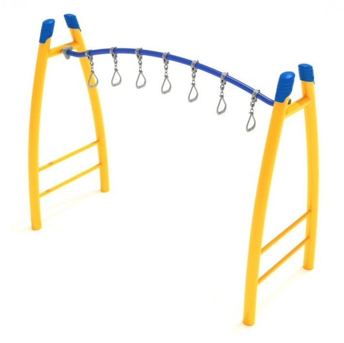 Curved Overhead Swinging Ring Monkey Bars - Monkey Bars & Jungle Gyms - Playtopia, Inc.