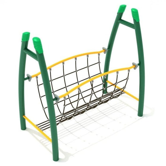 Curved Post Net Bridge - Outdoor Climbing Structure - Playtopia, Inc.