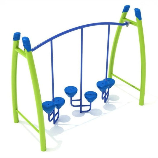 Curved Post Pebble Bridge - Outdoor Climbing Structure - Playtopia, Inc.