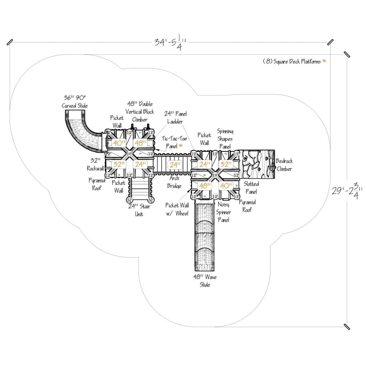 Dewdrop Playset - Preschool Playgrounds - Playtopia, Inc.
