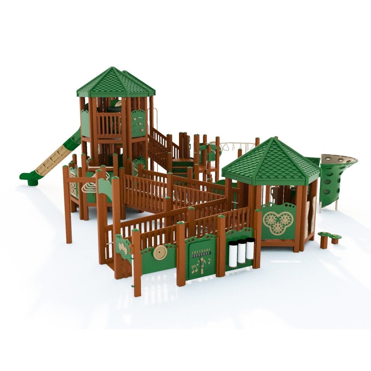 Emerald Heights Playset - School-Age Playgrounds - Playtopia, Inc.