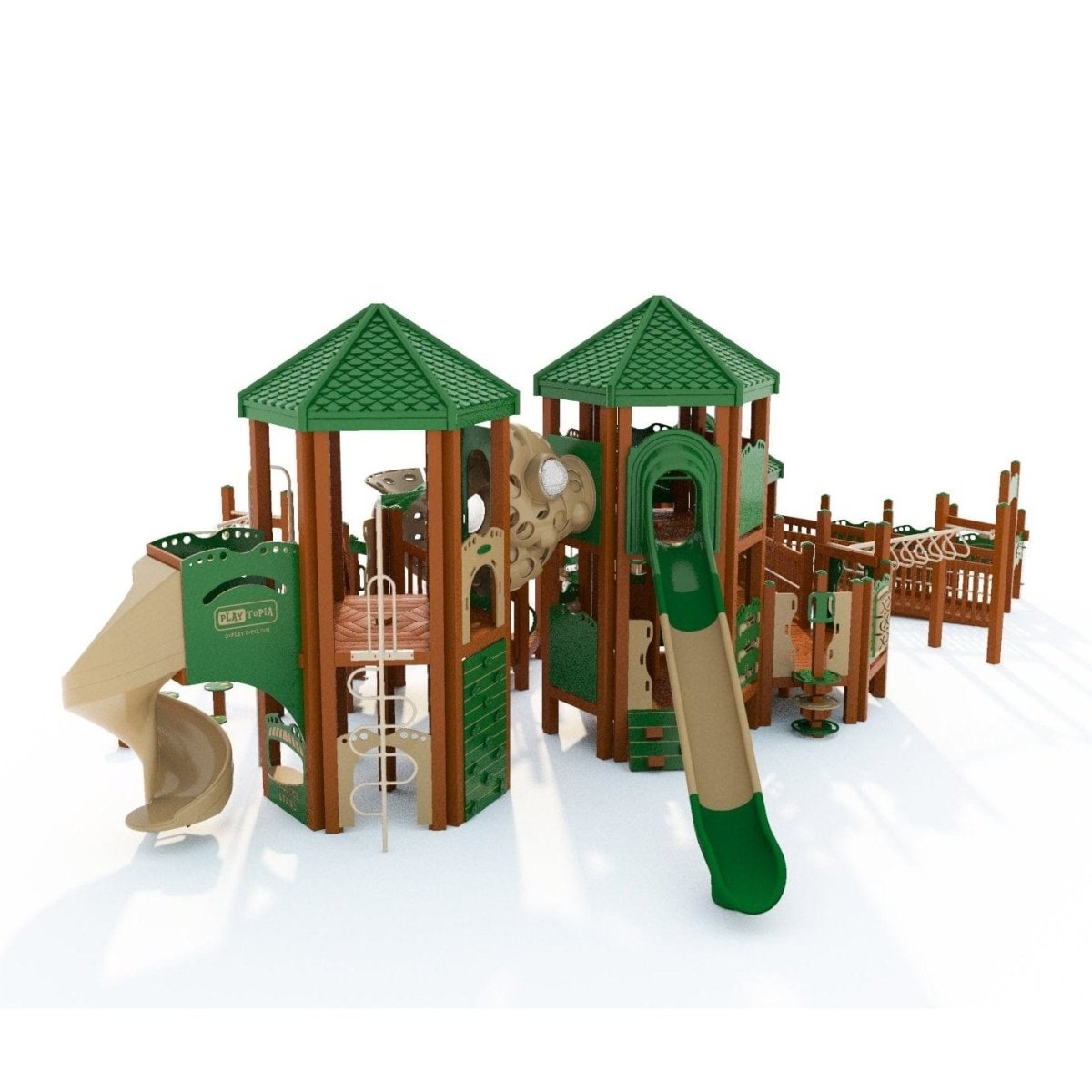 Emerald Heights Playset - School-Age Playgrounds - Playtopia, Inc.