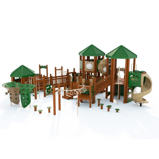 Emerald Heights Playset - School-Age Playgrounds - Playtopia, Inc.