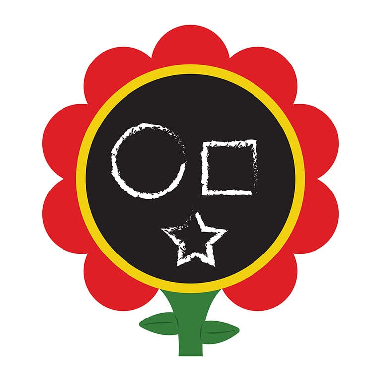 Fence Flower Chalkboard - Paint Stations & Easels - Playtopia, Inc.