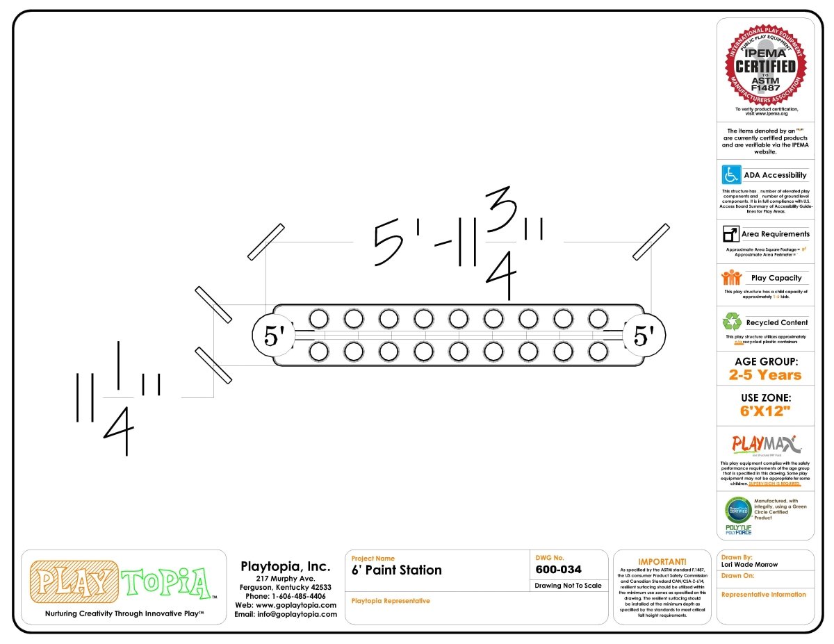 Finger Paint Station - Paint Stations & Easels - Playtopia, Inc.