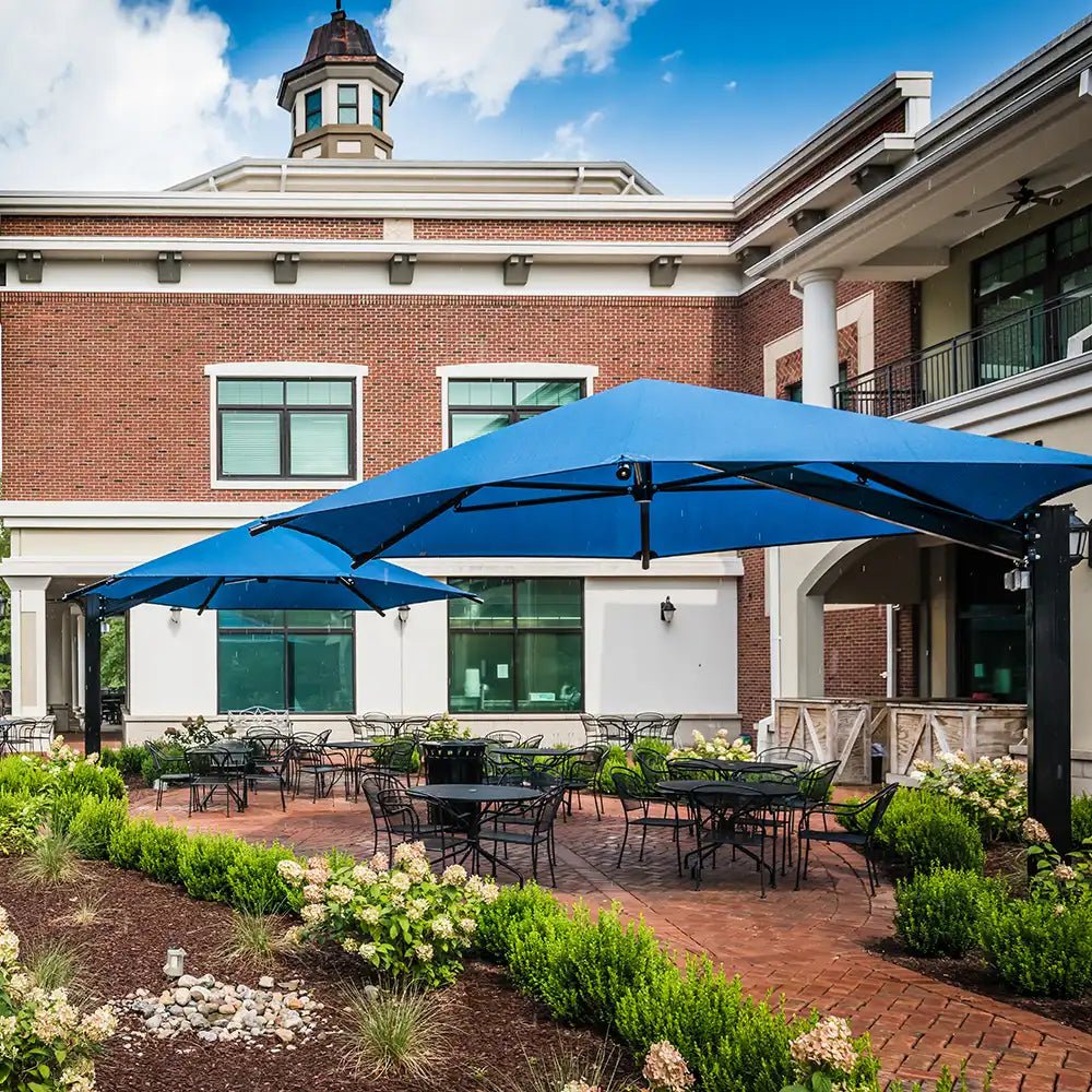 Hexagon Cantilever Umbrella Shade - Playground Shades & Sails - Playtopia, Inc.