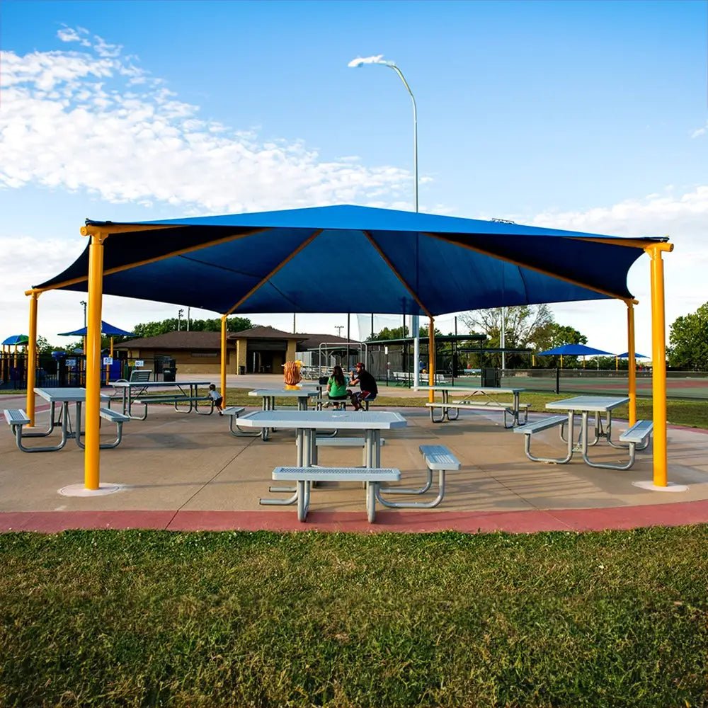 Hexagon Hip Shade - Playground Shades & Sails - Playtopia, Inc.