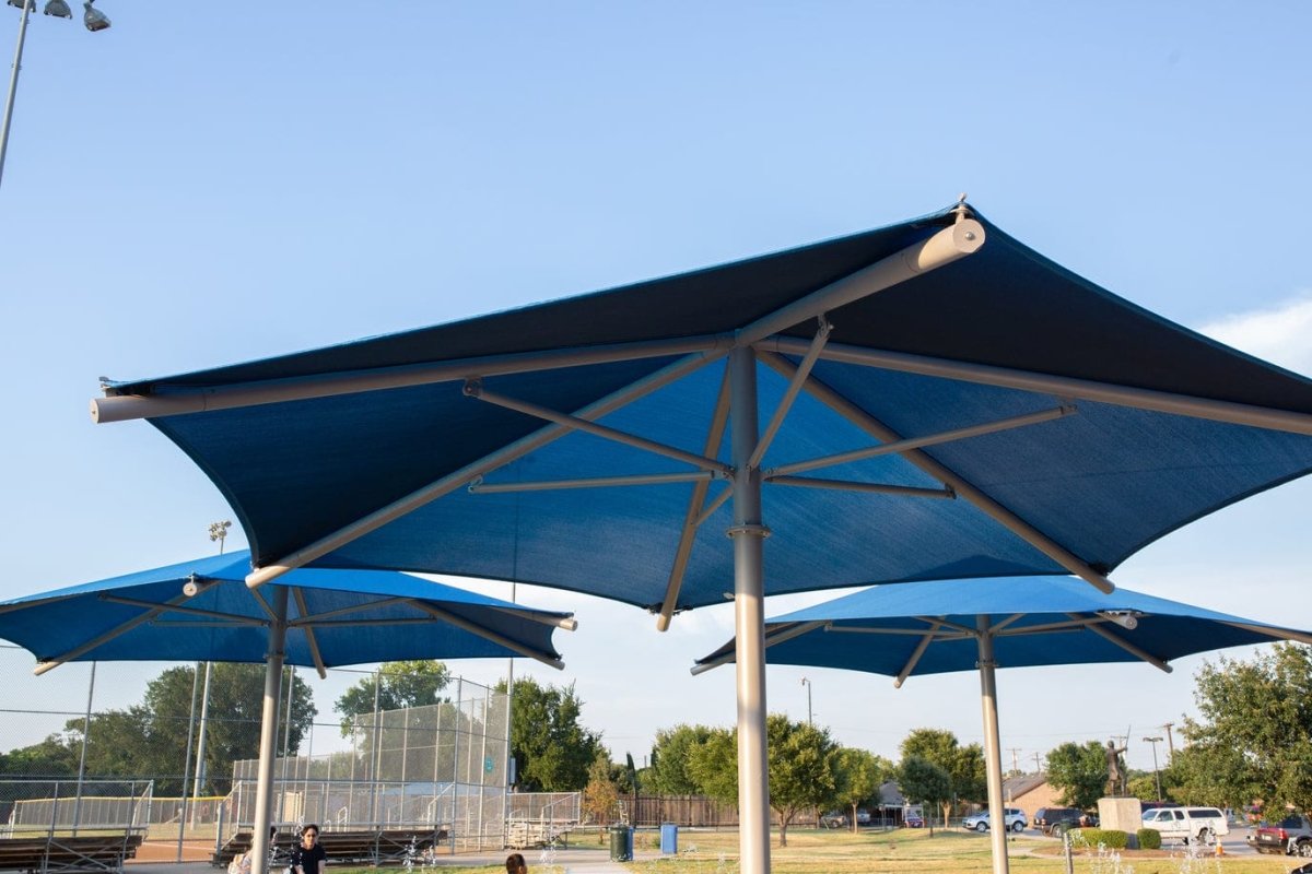 Hexagon Single Post Umbrella - Playtopia, Inc.